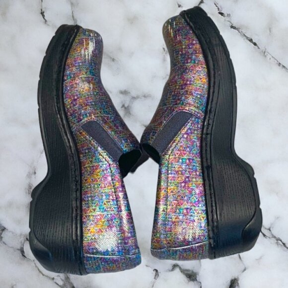 KLOGS Naples Professional Nursing Slip-on Shoes Clogs Pyramid Pattern Size 9.5W - Picture 8 of 13